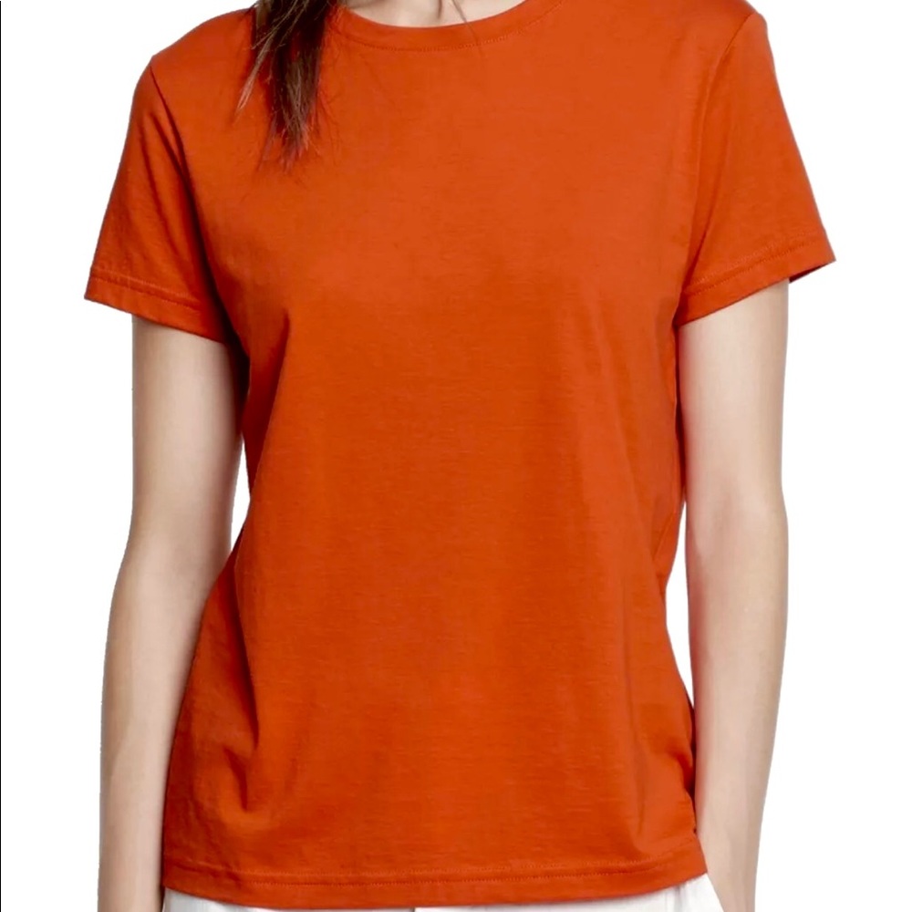 Vince | deep orange-red perfect tee shirt